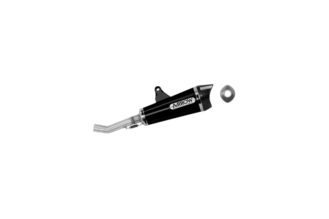 ARROW DARK X-KONE Rear Silencer with Carbon End Cap for Honda CB125F Model Year 2015-2016