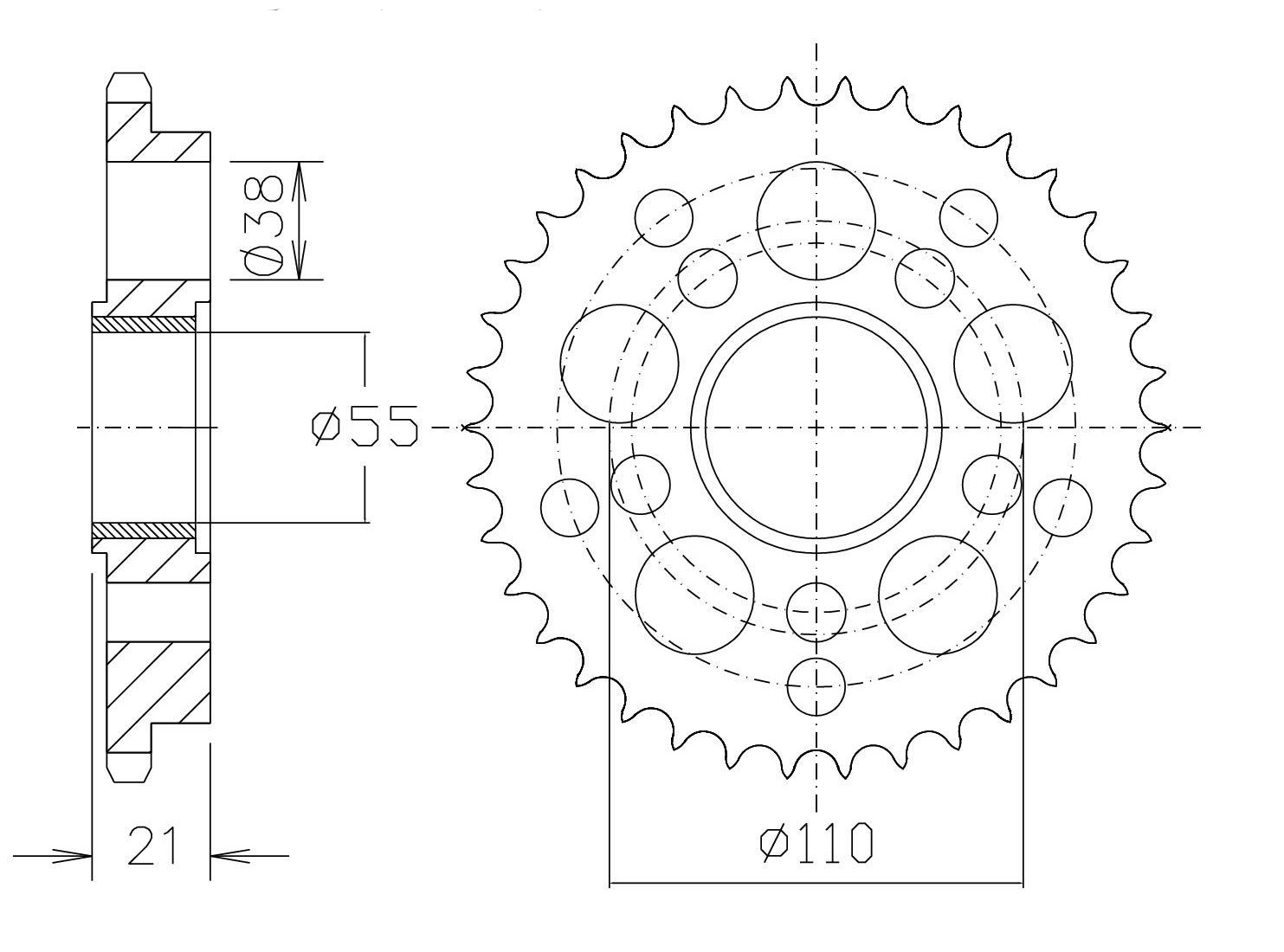 rear sprocket Aluminium, Ducati 916, Z-46