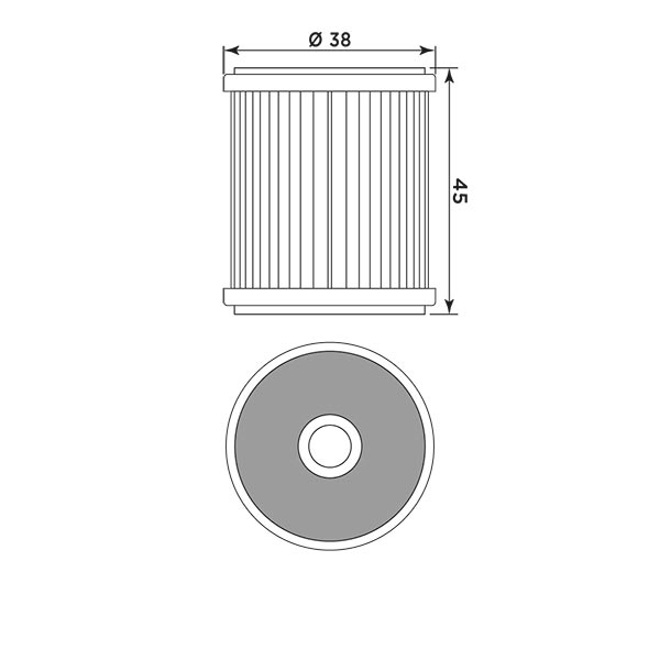 MIW oil filter Y4015 for various Yamaha models