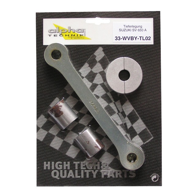 alpha Technik Lowering Kit 28mm for Suzuki SV650; Type WVBY; Model Year 2007-