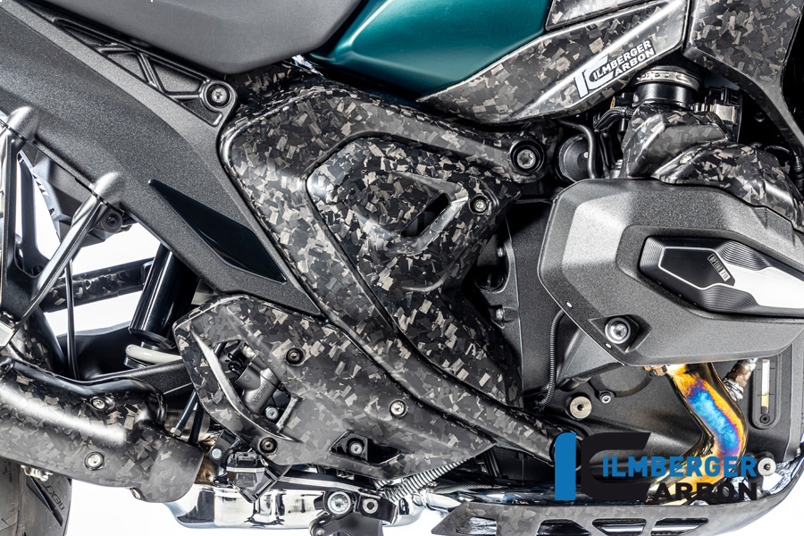 Ilmberger Carbon frameabdeckung right side R/S, Black Diamond Carbon, matte, BMW R1300GS 2023-