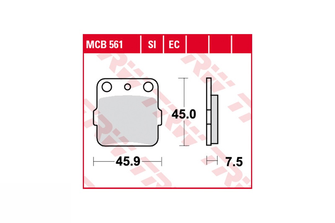 TRW brake pad set MCB561EC