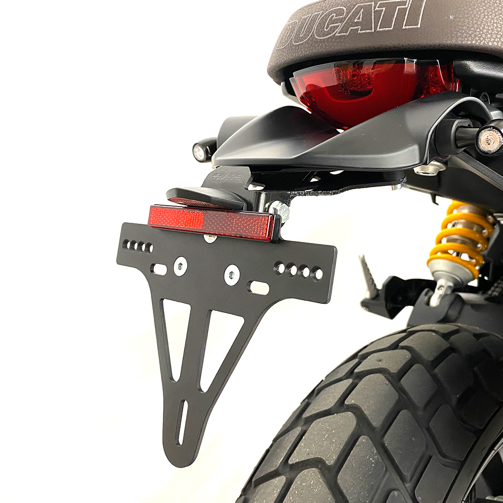 alpha Technik Number Plate Holder for Ducati Scrambler 1100 Pro and Sport Pro; Type 1K; Model Year 2020-