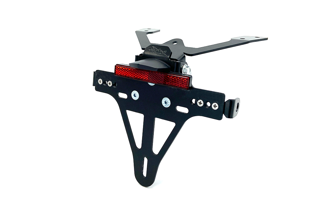 alpha Technik Number Plate Holder for Kawasaki ER-6F / ER-6N; Type EX650C / ER650C; Model Year 2009 - 2011