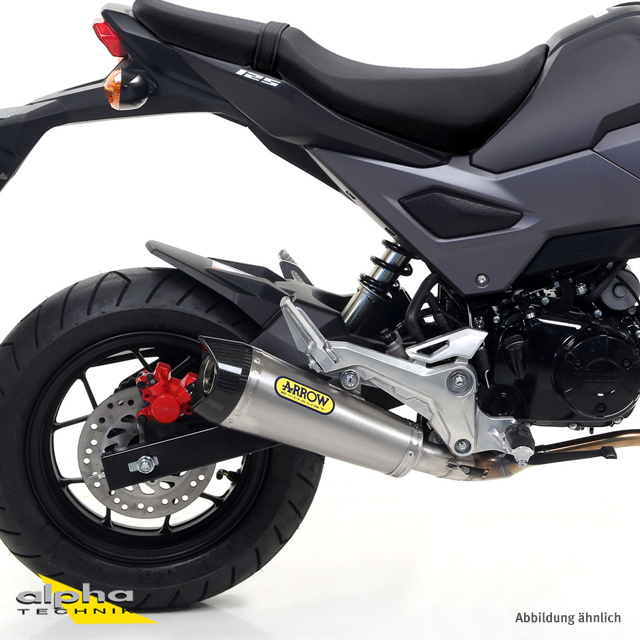 ARROW X-KONE Exhaust for Honda MSX125 Model Year 2016-2019, Stainless Steel (Only with ARROW Header)