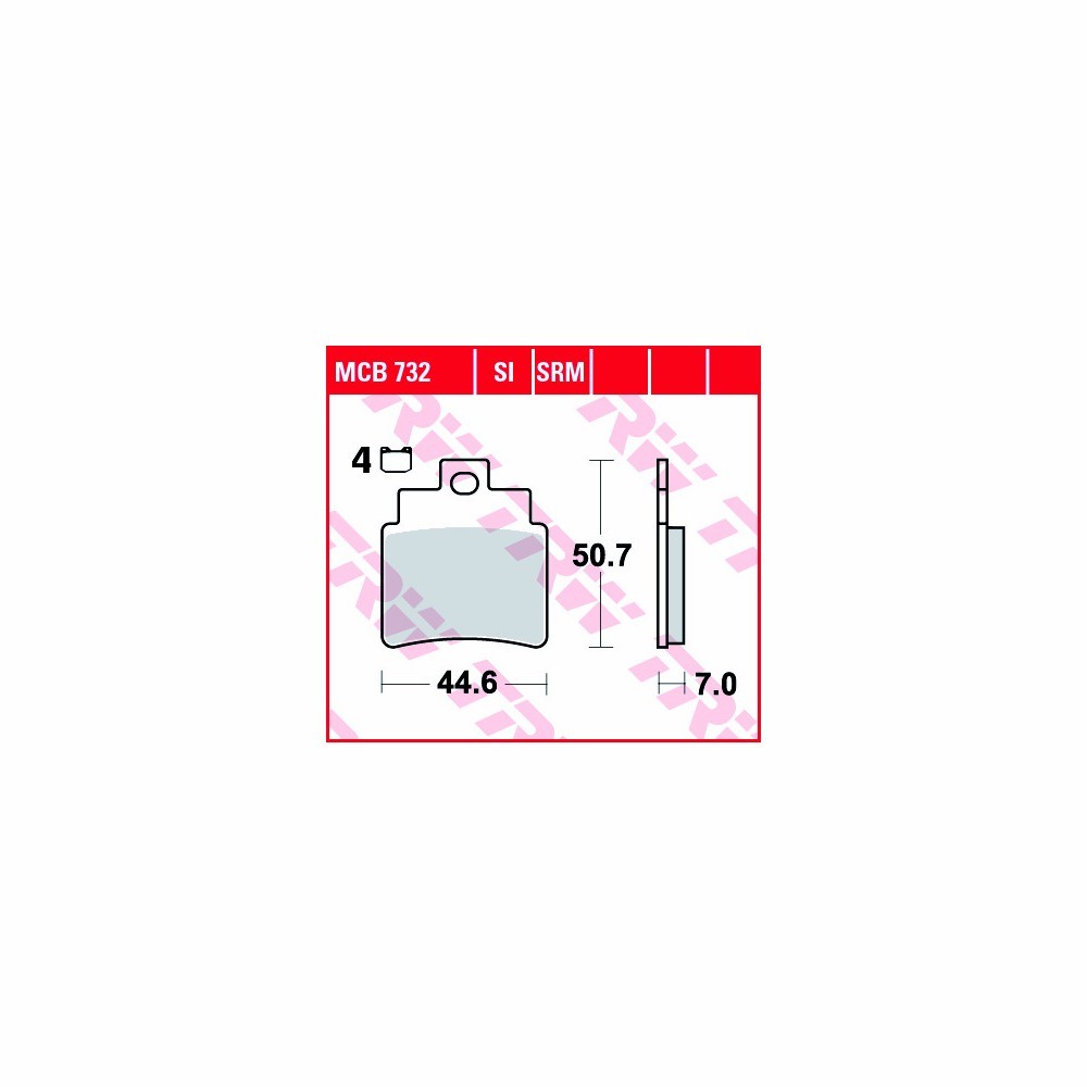TRW brake pad pad set Sinter Offroad MCB732SI