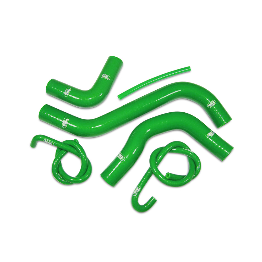 SAMCO SPORT 6-piece green silicone hose kit for Kawasaki Z900 Performance Z900RS Cafe Performance model year 2017-2023