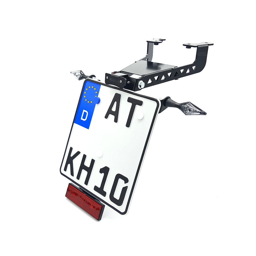 alpha Technik Number Plate Holder Yamaha MTN850-A, MT09 ABS, MT09SP; Type RN43; Model year 2017-