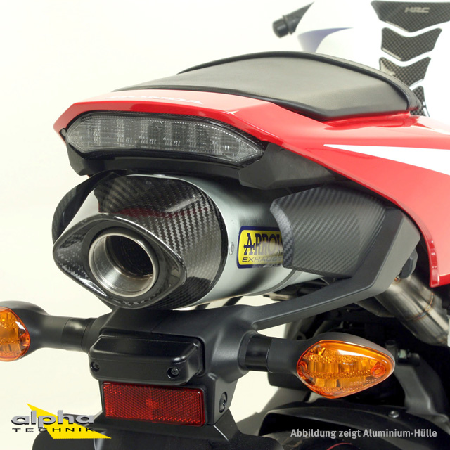 ARROW INDY RACE Exhaust for Honda CBR600RR 2013-2016, Carbon (Only with ARROW Link Pipe)