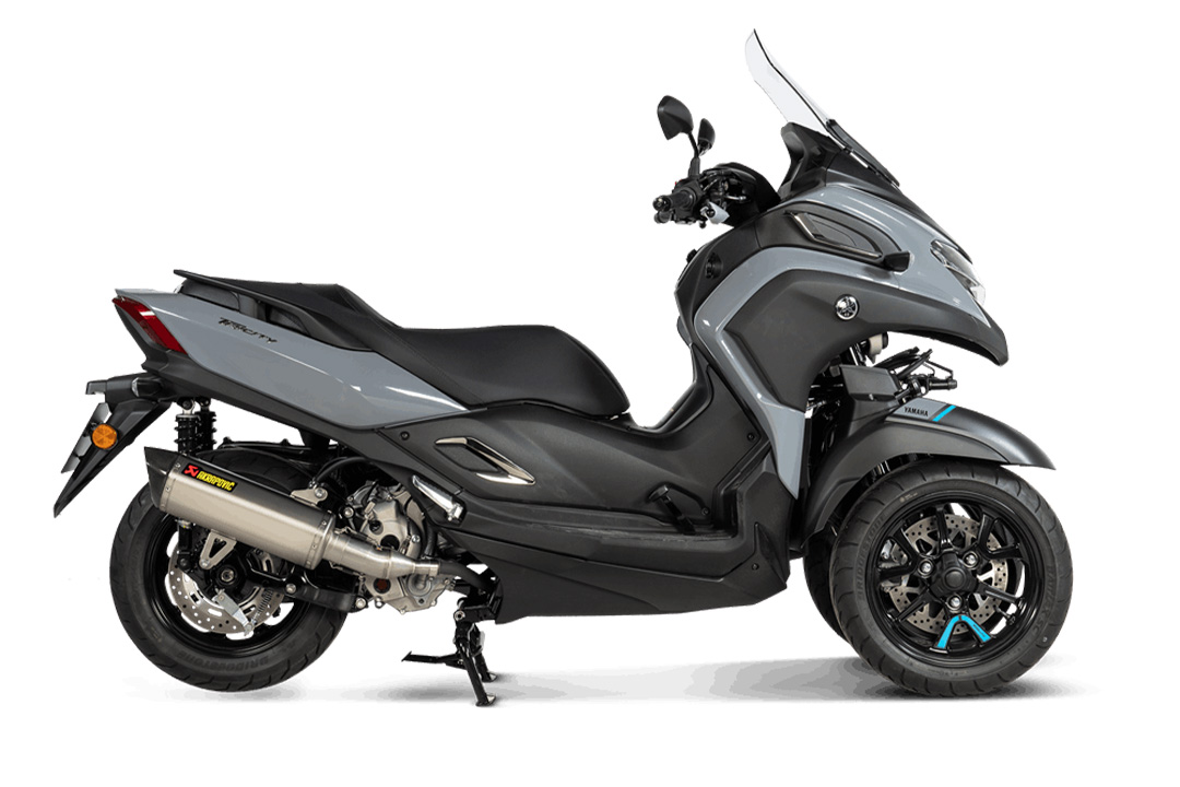 Akrapovic Slip-On Line (SS) Exhaust for Yamaha Tricity 300 and X-MAX 300 Model Year 2018- 2021-