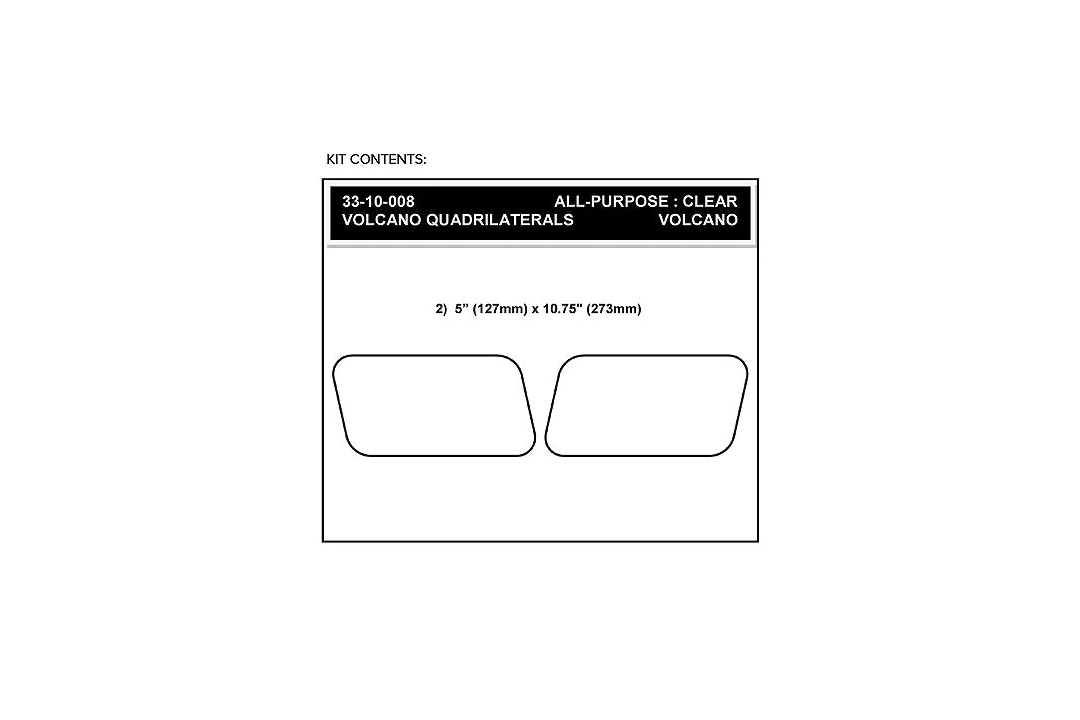 Stompgrip Universal Rectangular Black Traction Pads for Honda ST1300, 2002-2012, XRV750 Africa Twin, 2000-2003 and Yamaha XT1200Z Super Tenere (Worldcrosser), 2012-2015