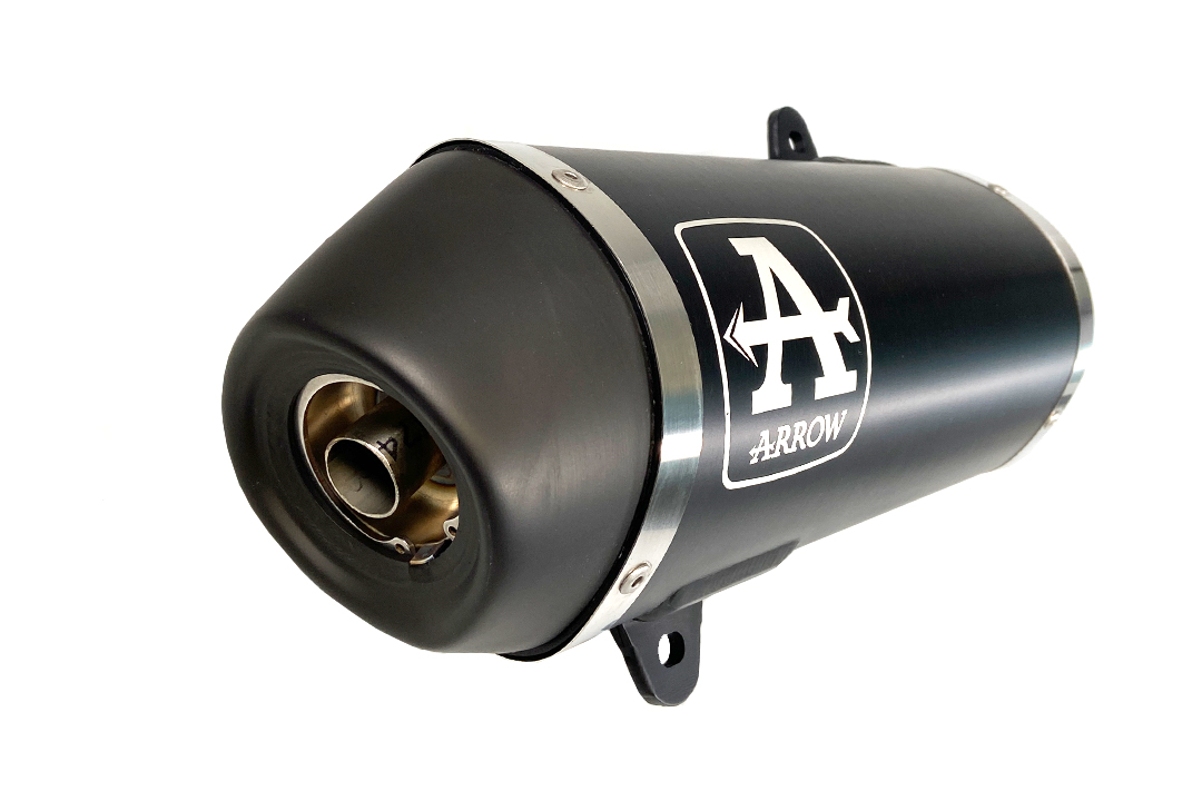 ARROW DARK URBAN Exhaust for Piaggio Medley 125/150 2016-, black aluminium (Only with ARROW manifold)