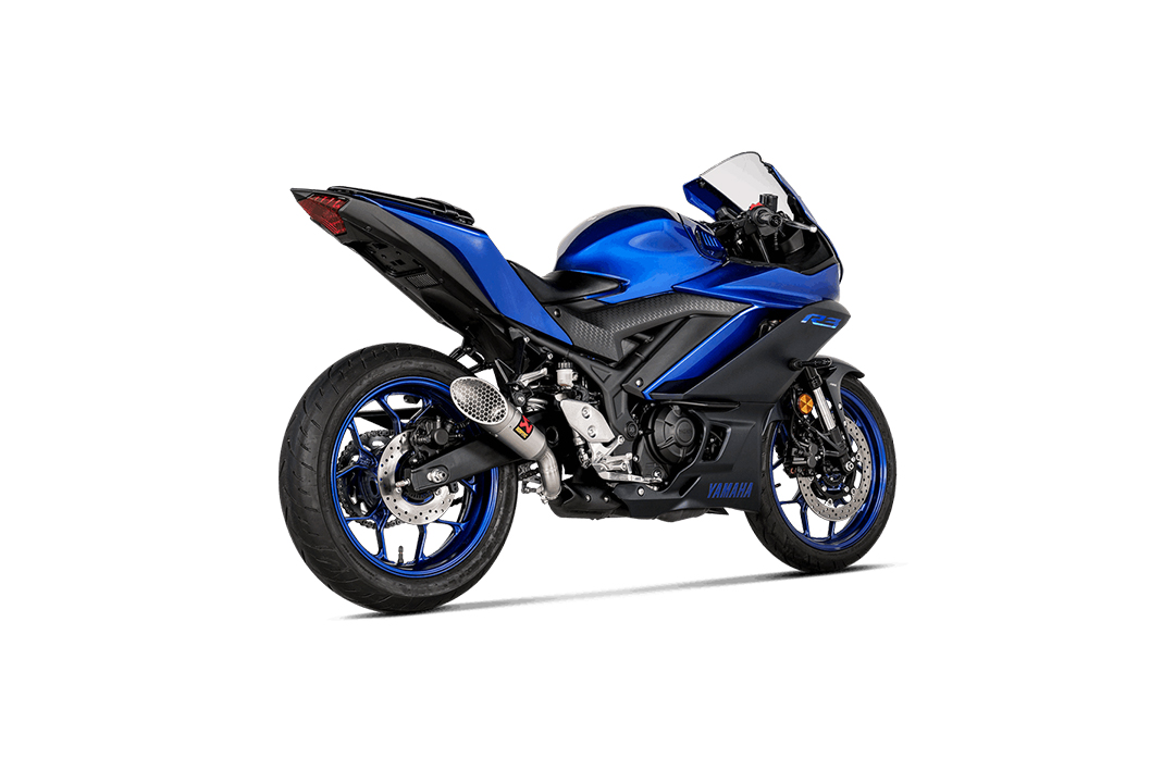 Akrapovic Slip-On Line (Titanium) for Yamaha R3 / MT-03 from model year 2022-