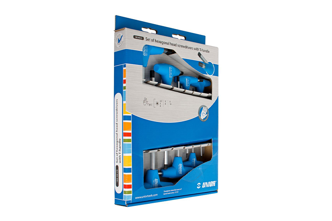 UNIOR Hexagon T-Handle Key Set, Blister Pack