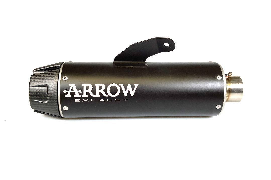 ARROW Exhaust DARK JET-RACE black stainless steel for Yamaha MT-07 / Tracer 700 2014-