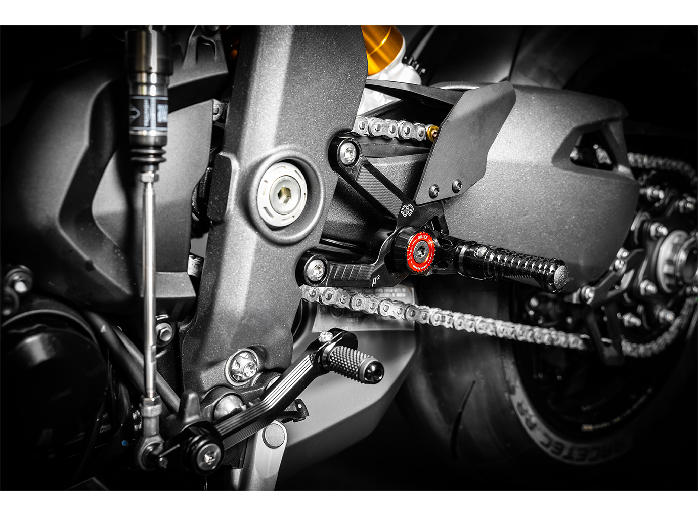 GILLES MUE2 footrest Rear Sets for Triumph Speed Triple RR/RS Model Year 2022-