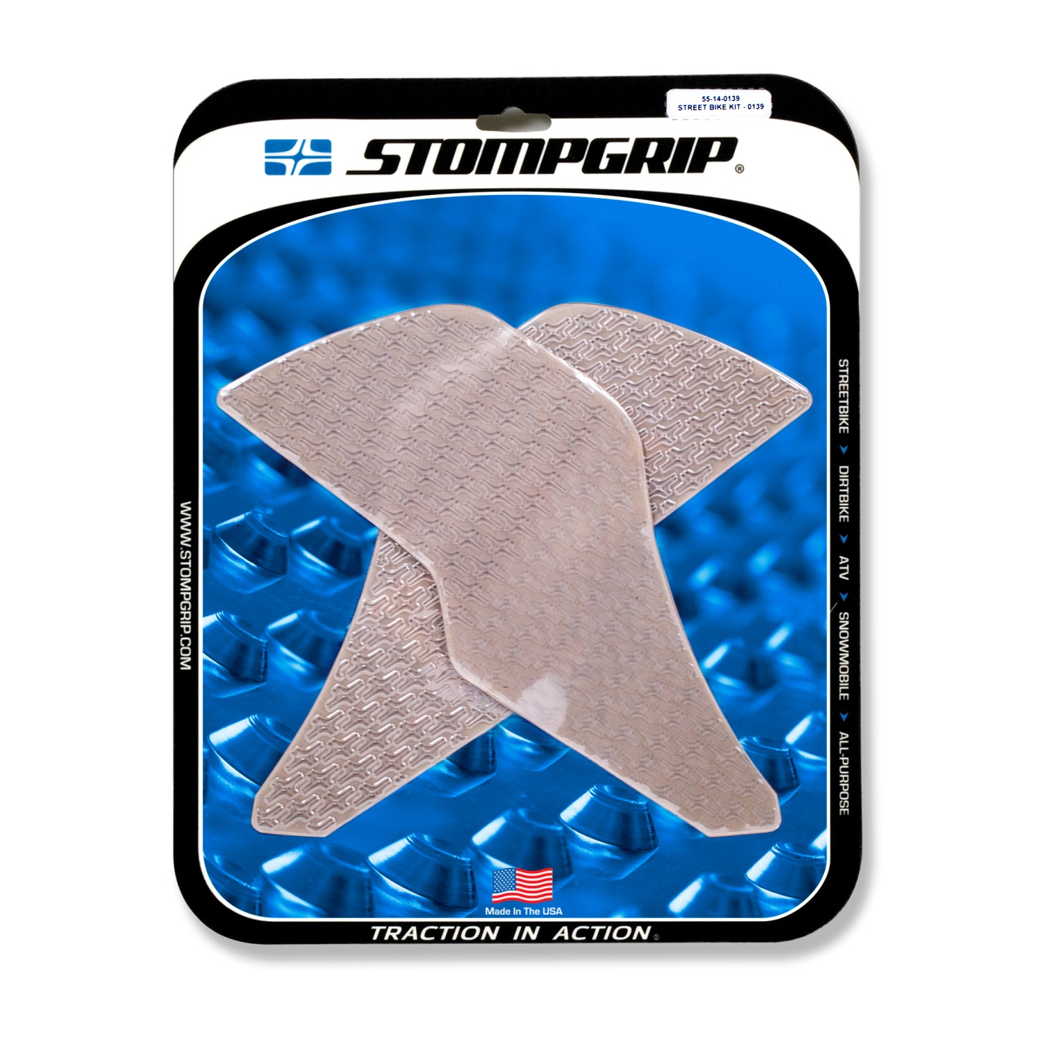 Stompgrip Traction Pads clear, for Honda MSX125, 2017-2018