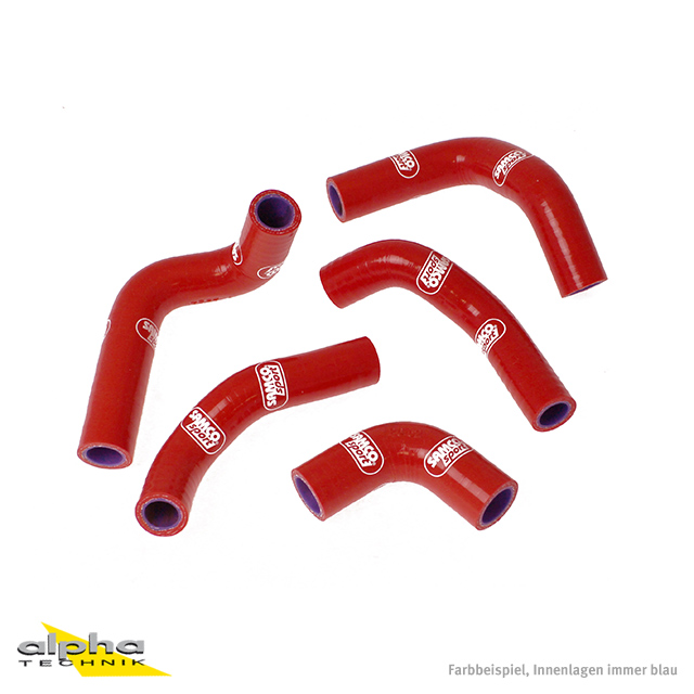 SAMCO SPORT Silicone Hose Kit Red for Husqvarna TC250 and TE250 Model Year 2001-2005