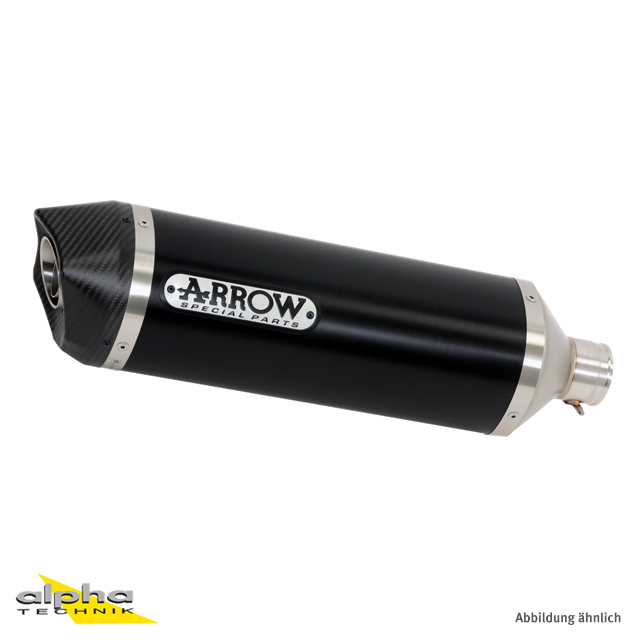ARROW RACE TECH Exhaust for Yamaha T-Max 500 / 530, black aluminium
