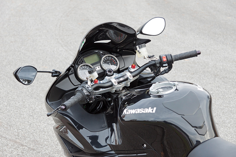 LSL Superbike Conversion Kit with Parts Certificate for Kawasaki ZZR1400, Type ZXT40E/ZXT40H, 2012-, black, (Type G)