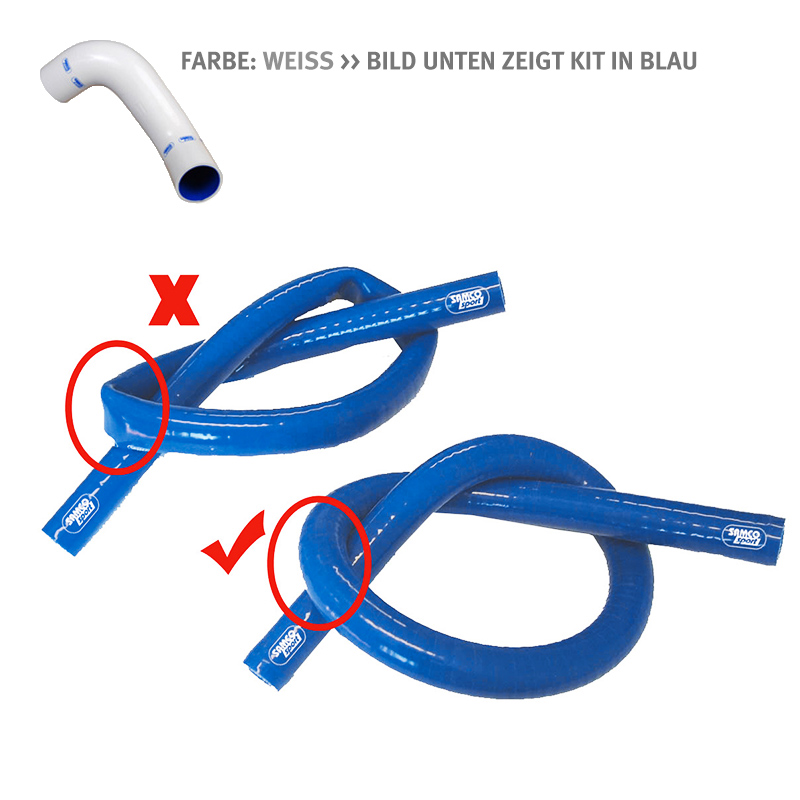 SAMCO SPORT Xtraflex silicone hose, white, 19 mm inner diameter