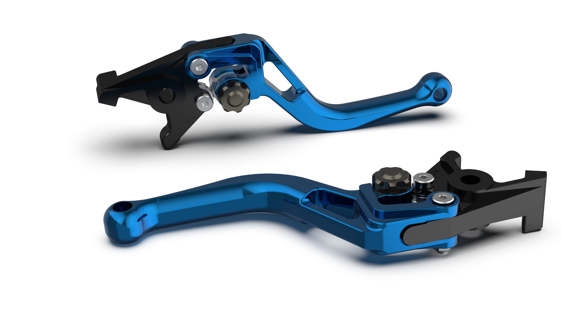 LSL clutch lever BOW L83R, short, blue/anthracite