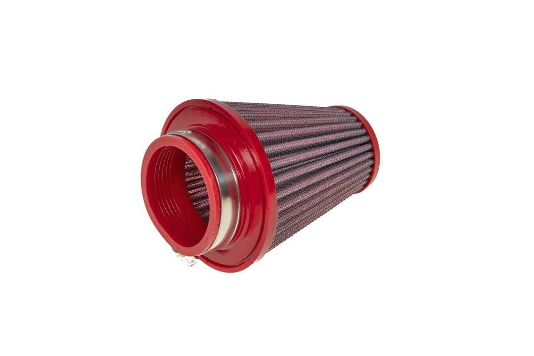 BMC conical sports air filter, 53 mm diameter, 102 mm length, plastic cap
