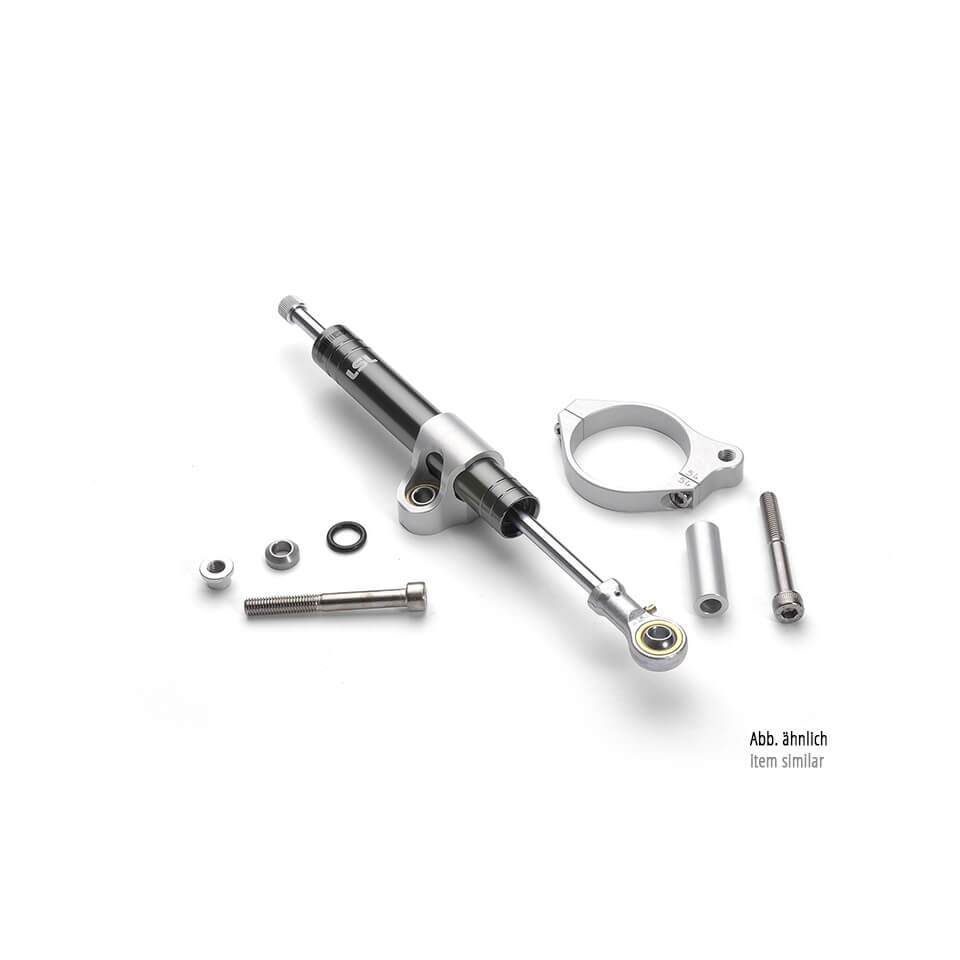 LSL Steering Damper Kit with Part Certificate for Kawasaki ZX-9R, 2002-2003, titanium