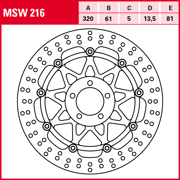 TRW brake disc All-round Floating MSW216
