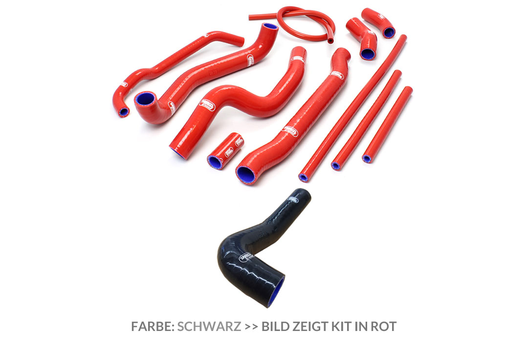 SAMCO SPORT Black Silicone Hose Kit for Honda VTR1000F Model Year 1997-2006