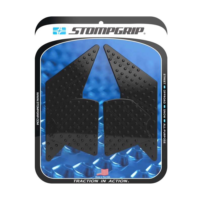 Stompgrip fuel tank Pad black, Volcano, Streetbike fuel tank Kit for Yamaha, Tenere 700, 2021-2025