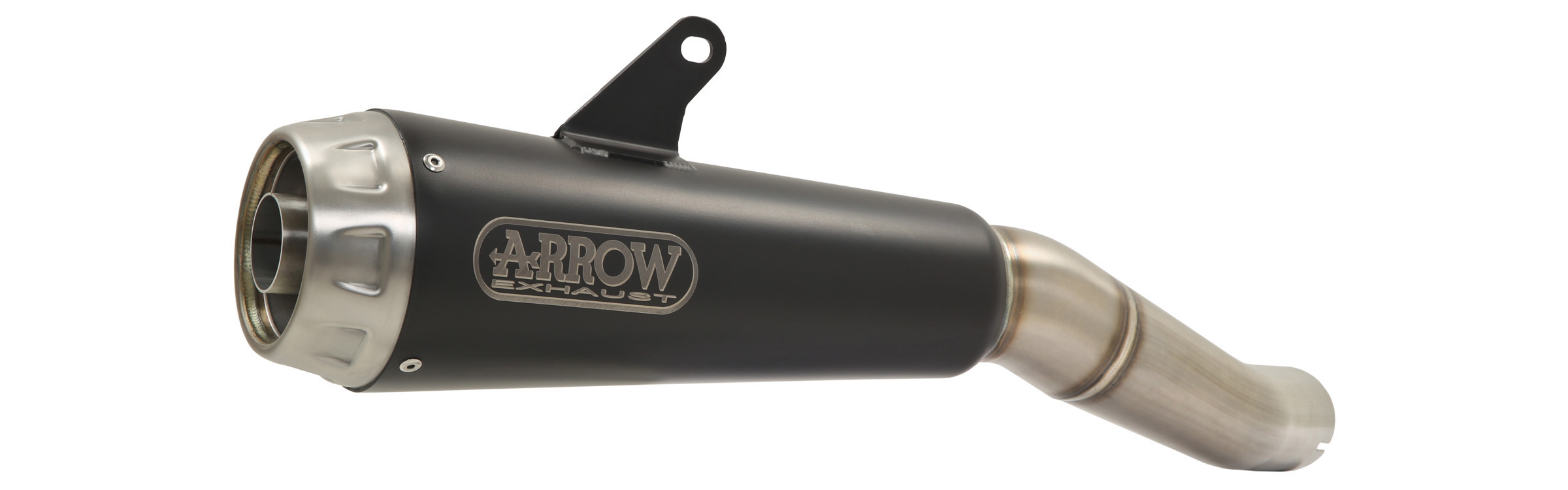 ARROW DARK PRO-RACE Exhaust for Kawasaki Z650 / Ninja 650 2017-2020, Black Stainless Steel (Only with ARROW Header)
