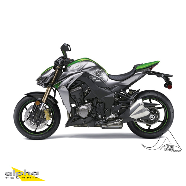 Stompgrip black, Volcano, for Kawasaki Z1000, 2010-2016