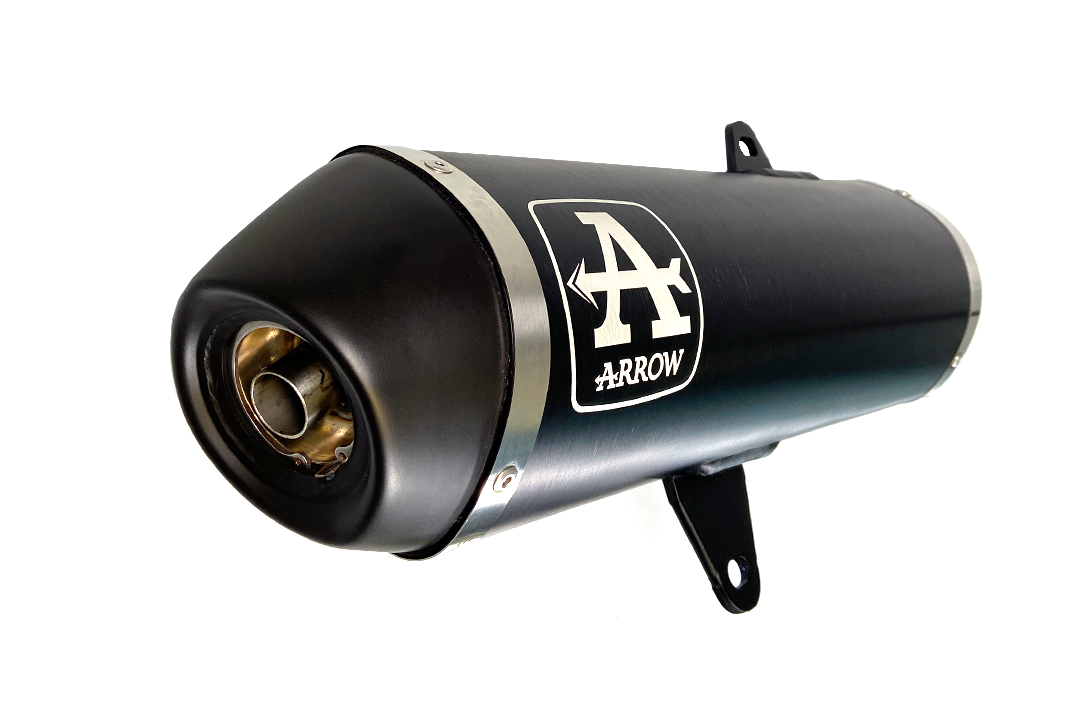 ARROW DARK URBAN Exhaust for Yamaha XMAX 400 2017-, Black Aluminium