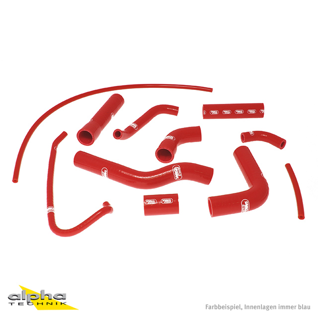 SAMCO SPORT Silicone Hose Kit Red for Yamaha YZF-R6 Model Year 2006-2024