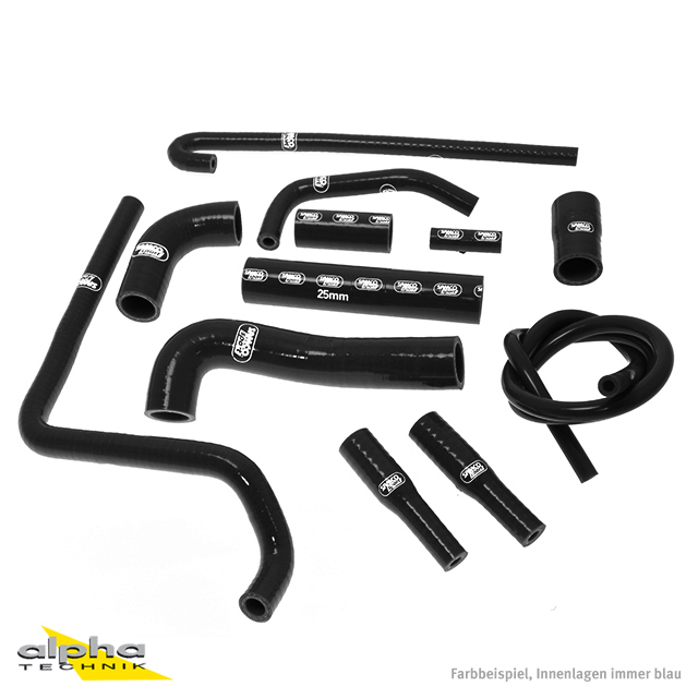 SAMCO SPORT Silicone Hose Kit, Black, for MV Agusta F4 1000 Model Year 2001-2009