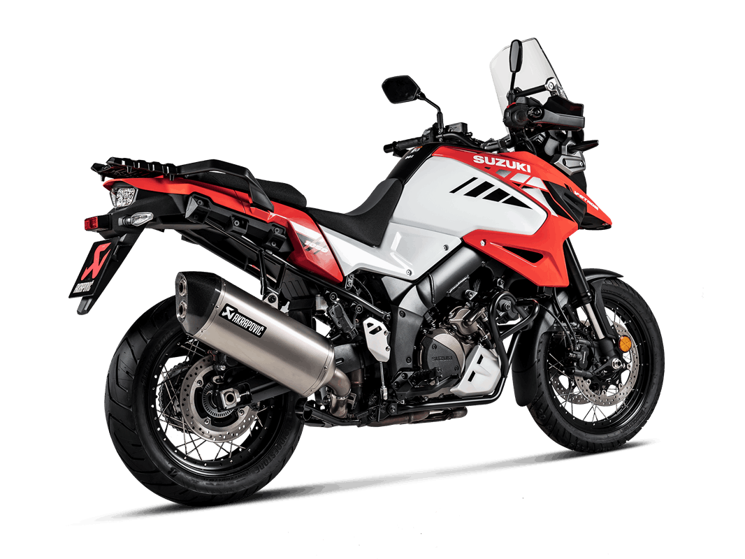 Akrapovic Slip-On Line (Titanium) Exhaust for Suzuki V-Strom 1000 2014-2019 and V-Strom 1050 from 2020-2025
