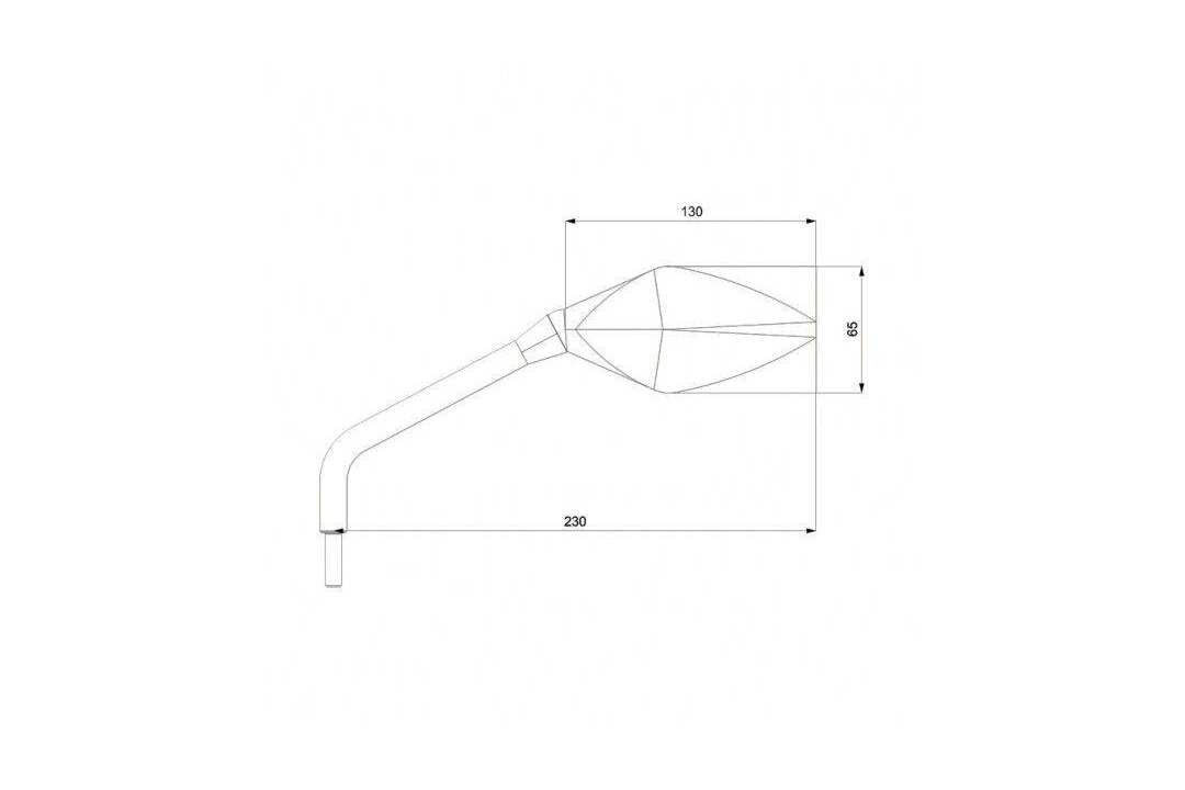 Barracuda Universal Mirror Street Carbon-Look