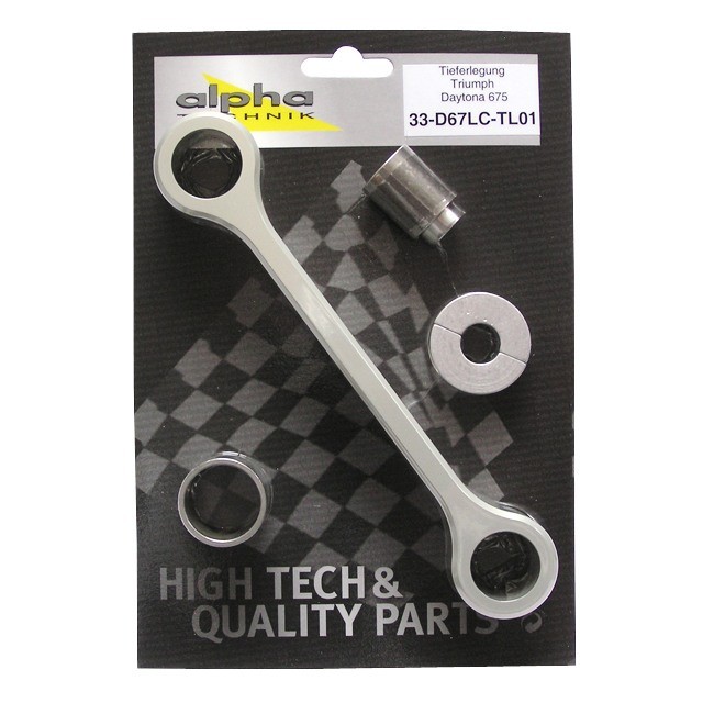 alpha Technik Lowering Kit 35mm for Triumph Daytona 675; Type D67LC; Model year 2006-