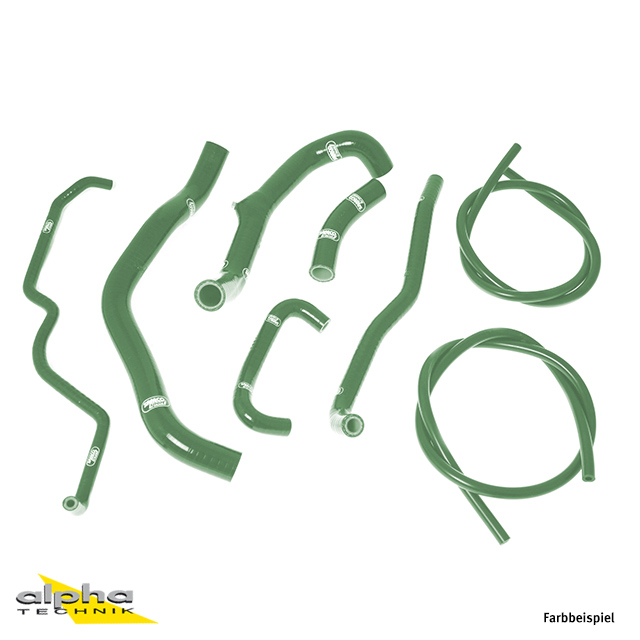 SAMCO SPORT Silicone Hose Kit B.R. green for Triumph Street Triple R Model Year 2008-2012