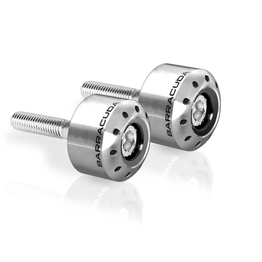 Barracuda handlebar Bar End Weights for BMW Silver