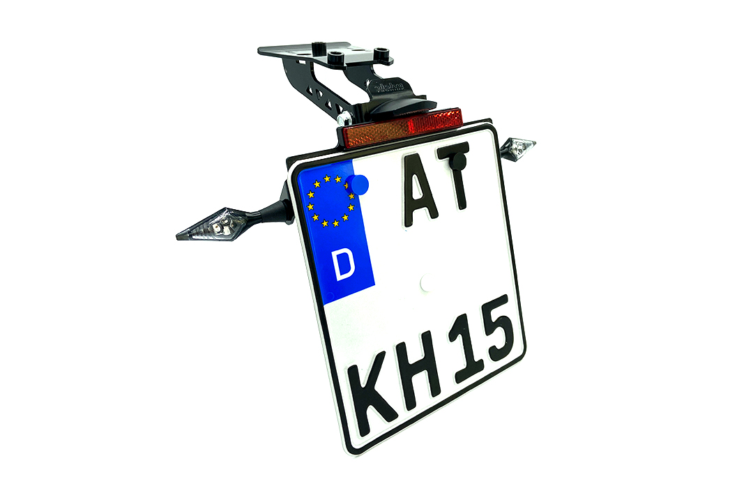 alpha Technik Number Plate Holder for Honda CB650F, CBR650F; Type RC96, RC97; Model Year 2017-