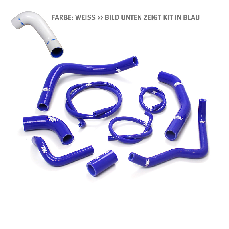 SAMCO SPORT Silicone Hose Kit white for Kawasaki Z1000 Model Year 2010-2013