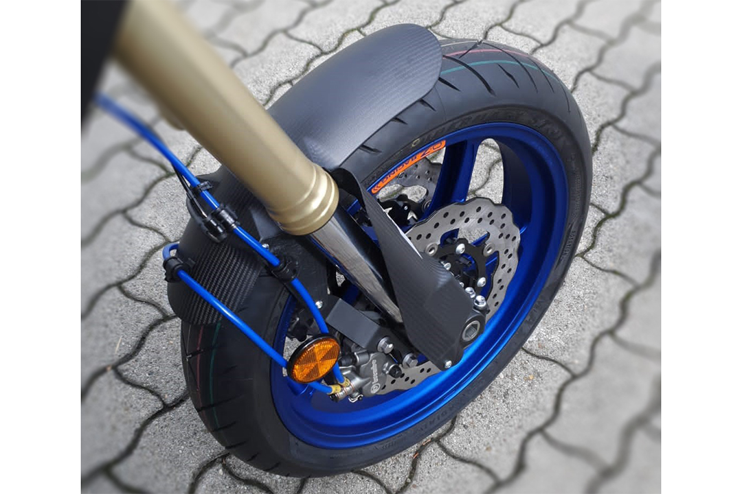 OZ Piega 17" Aluminium Forged Wheel Conversion Kit for Yamaha Tenere 700 from 2019 onwards, Matt Blue
