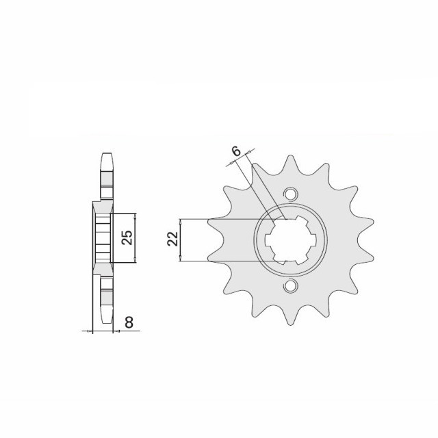 Sprocket, 14 Teeth, 520 Pitch