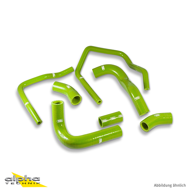 SAMCO SPORT Silicone Hose Kit green for Kawasaki ZX9R Model Year 1998-2003