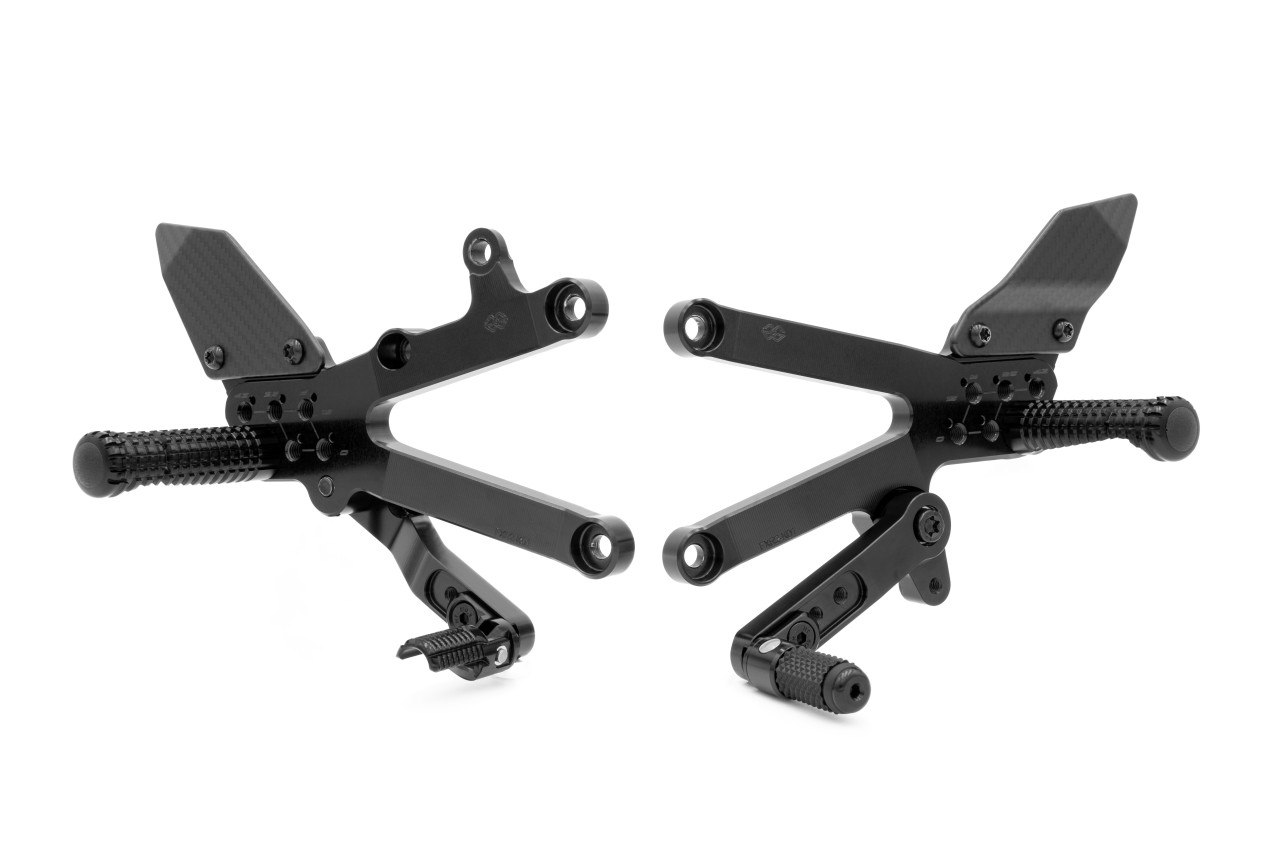 GILLES FXR2 footrest system black for Kawasaki ZX-6R 2024-