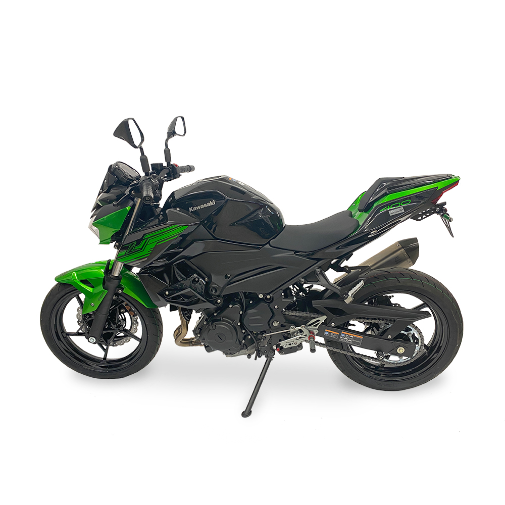 alpha Technik Licence Plate Holder for Kawasaki Ninja 400 / Z400, Model Year 2018-