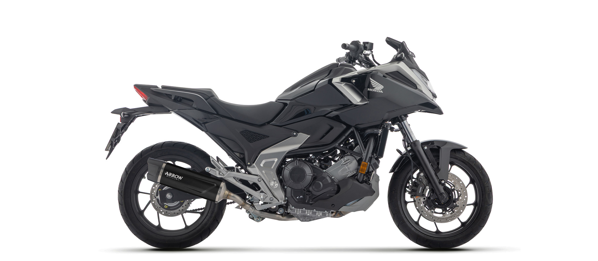 ARROW INDY RACE EVO Black Aluminium Exhaust for Honda NC750X RH23 2025-