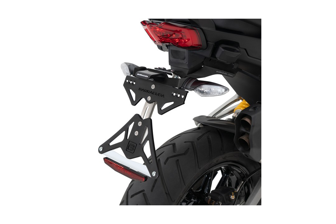 Barracuda Number Plate Holder for Ducati Multistrada V4S from model year 2022- for OEM Indicators